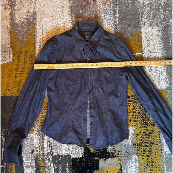 Banana Republic Factory Denim Long-Sleeve Button-Down Shirt - Picture 3 of 5